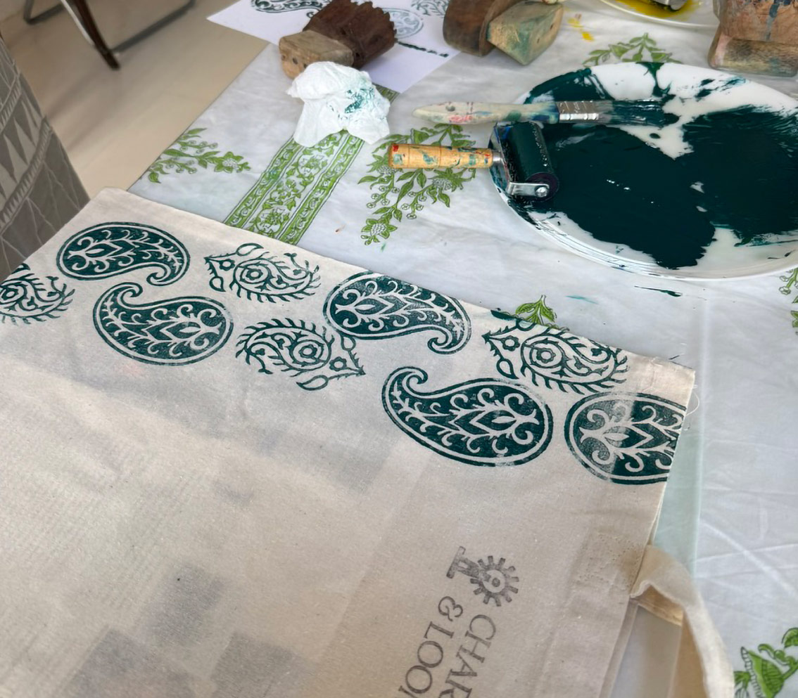 Block Print Your Own Tote Bag - Arnhemse Stock en Designdagen